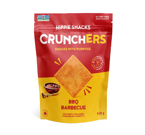Hippie Snacks Crunchers - BBQ, 110G