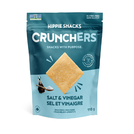 Hippie Snacks Crunchers - Salt & Vinegar, 110G