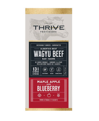 Ranch IV Provisions- Wagyu Beef Bar, Maple Apple & Blueberry, 43G