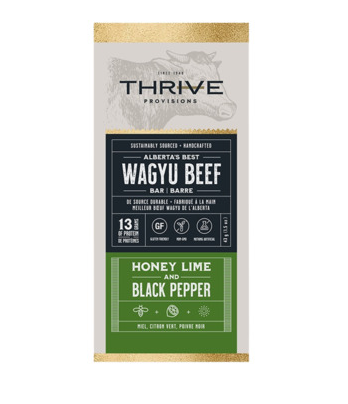 Ranch IV Provisions- Wagyu Beef Bar, Honey Lime & Black Pepper, 43G