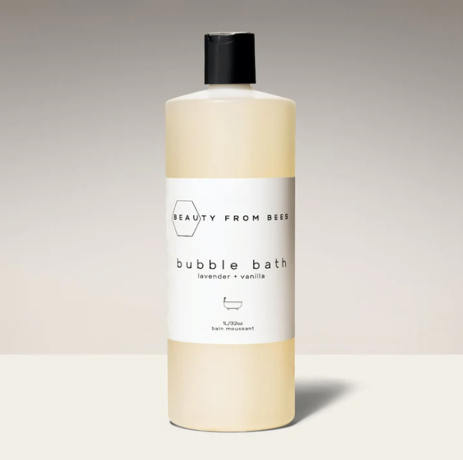 Beauty From Bees Bubble Bath - Lavender + Vanilla, 32Oz