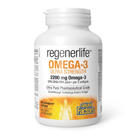 Regenerlife Omega-3 Ultra Strength 2200Mg, 90Softgels