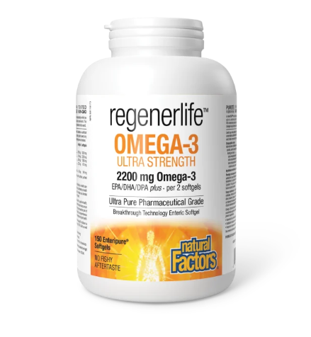 Regenerlife Omega-3 Ultra Strength 2200Mg, 150Softgels