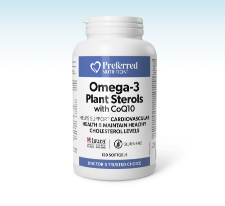 Preffered Nutrition Omega-3 & Plant Sterols With Coq10,120Softgels