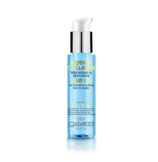Giovanni Biotin & Collagen Rebonding & Restoring Hair Oil, 56Ml