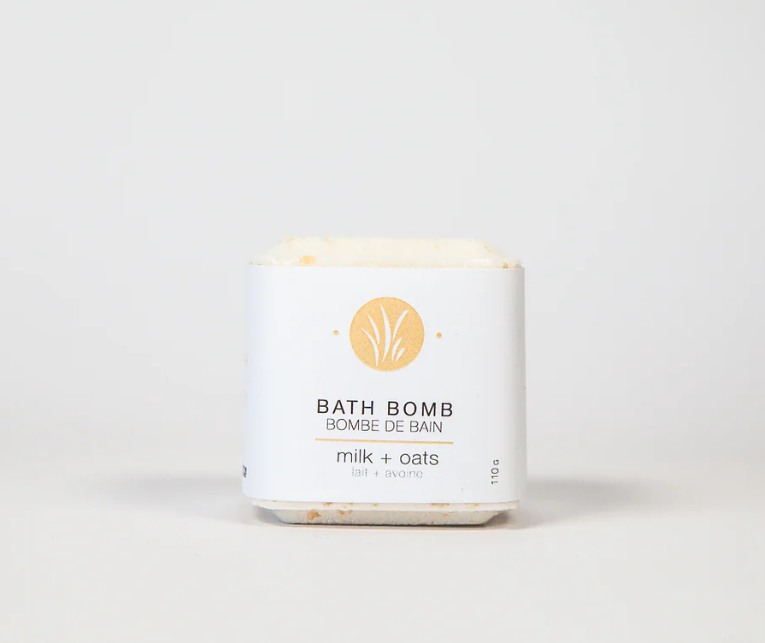 All Things Jill - Milk + Oats Bath Bomb, 105G