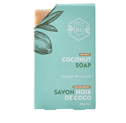 Crate 61 Organics Coconut Bar Soap, 110G