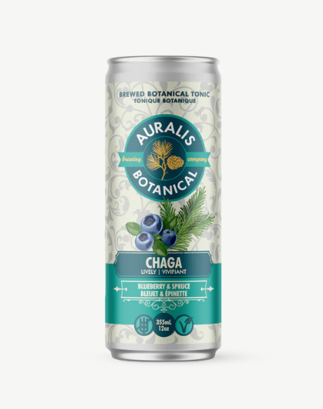 Auralis Botanical Tonic Chaga Lively Blueberry & Spruce, 355Ml