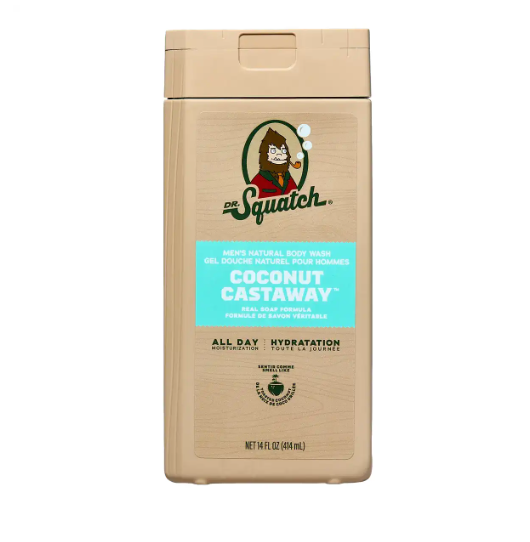 Dr Squatch Coconut Castaway Body Wash, 414Ml