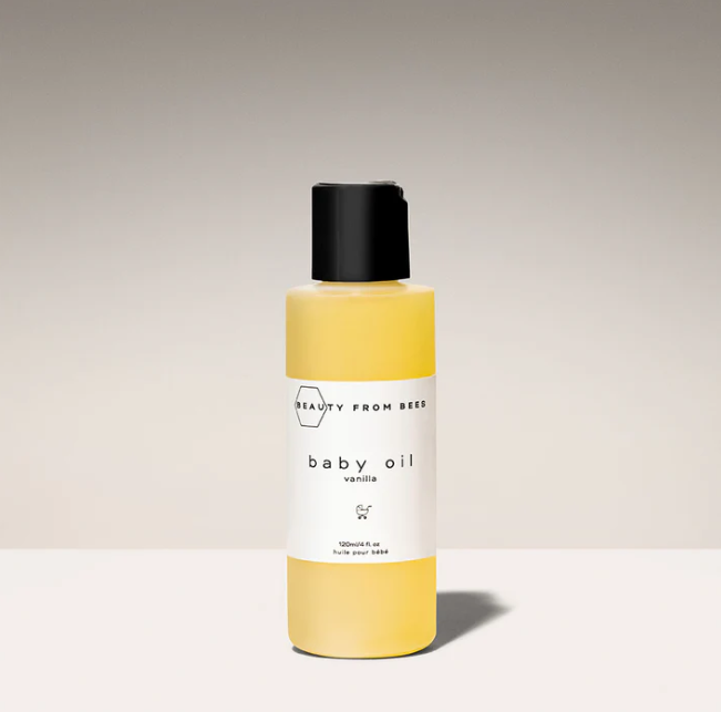 Beauty From Bees Baby Oil - Vanilla, 4Oz
