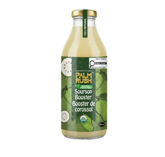Palm Rush Organic Soursop Booster, 370Ml