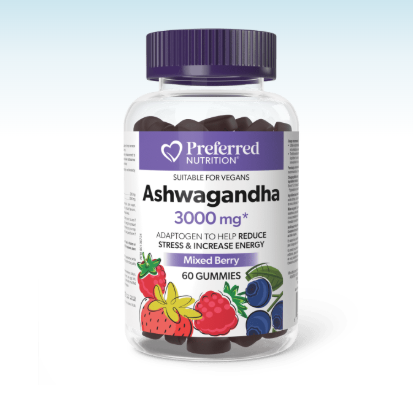 Preferred Nutrition Ashwagandha 3000Mg, 60Gummies