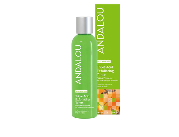 Andalou Naturals Resurfacing Triple Acid Exfoliating Toner, 178Ml