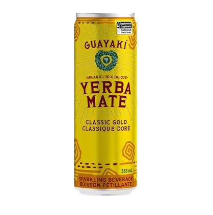 Guayaki Organic Yerba Mate - Classic Gold, 355Ml