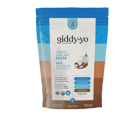 Giddy-Yo Organic Cacao Paste, 340G
