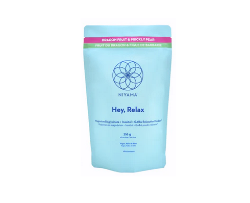Niyama Hey, Relax! Magnesium Bisglycinate Powder Dragon Fruit & Prickly Pear, 216G