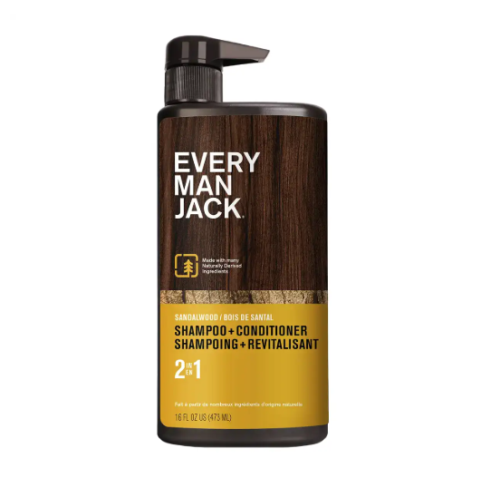 Every Man Jack 2-In1 Daily Shampoo + Conditioner: Sandalwood