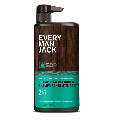 Every Man Jack 2-In-1 Shampoo & Conditioner Sea Salt 400Ml