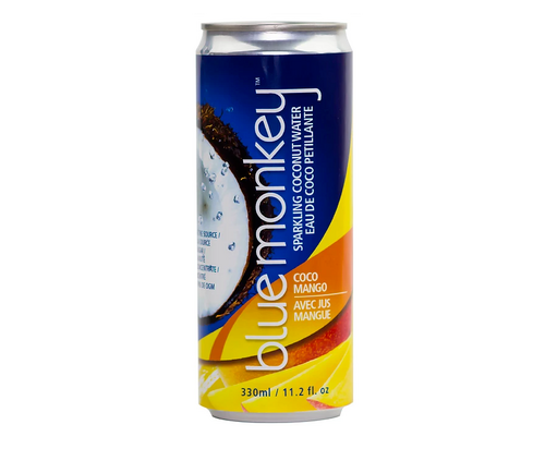 Blue Monkey Sparkling Coconut Water - Mango, 330Ml