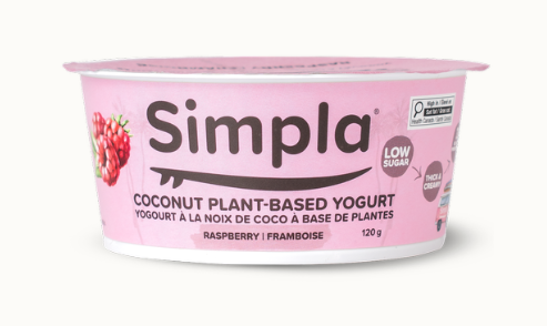 Simpla Rasperry Coconut Yogurt, 120G