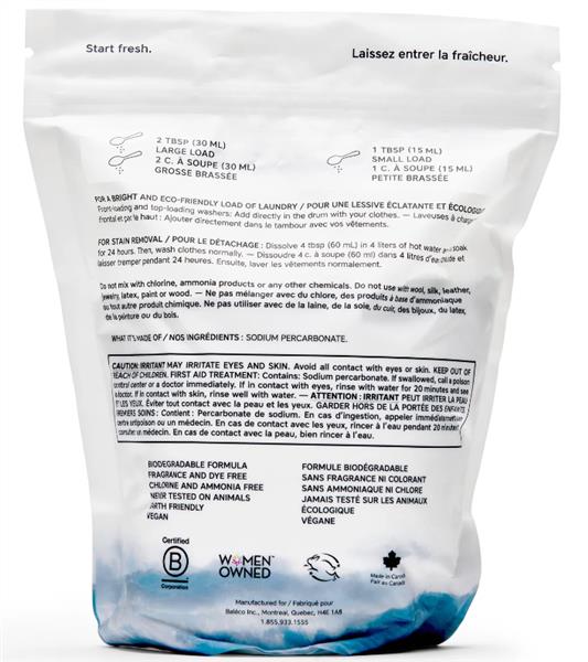 The Unscented Co Natural Laundry Whitener & Brightener, 1Kg