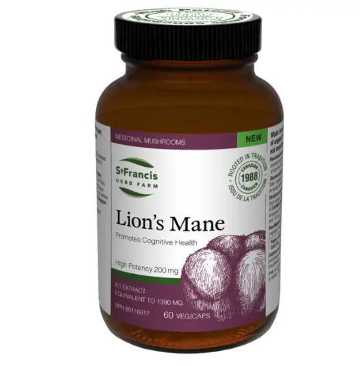 St Francis Lion's Mane, 60 Caps