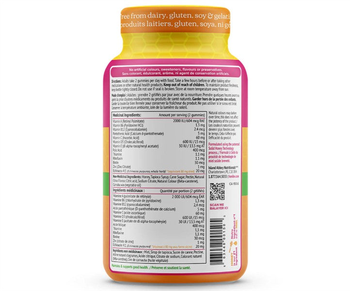 Honibe - Multi+ Adult Immune Boost, 70 Gummies