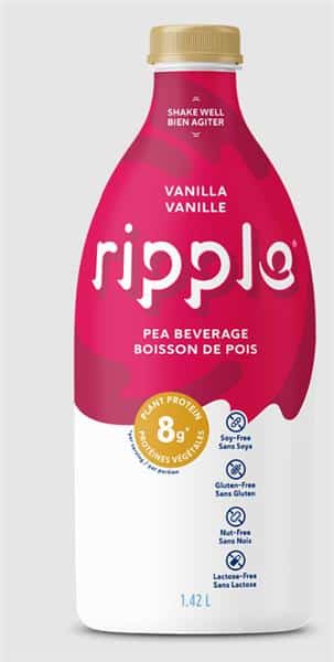 Ripple Dairy-Free Vanilla Plant Based Milk Beverage - 1.42L