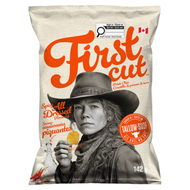 Firstcut Beef Tallow Potato Chips - Spicy All Dressed, 142G