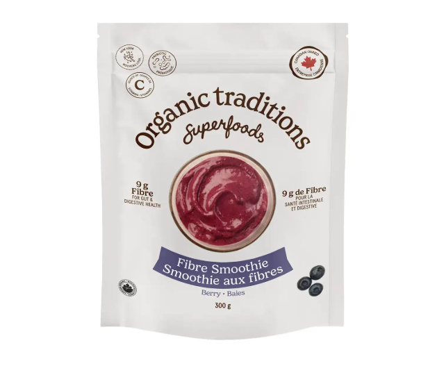 Organic Traditions Fibre Smoothie - Berry, 300G