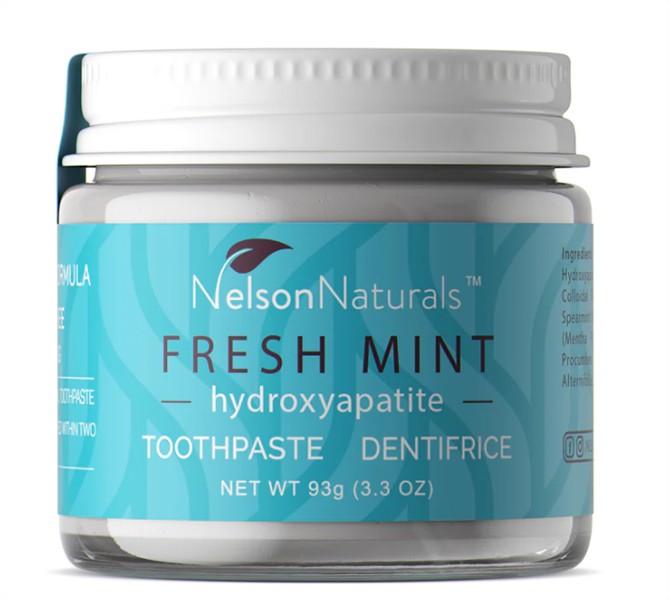 Nelson Naturals Zero Waste Toothpaste With Hydroxyapatite- Fresh Mint, 93G