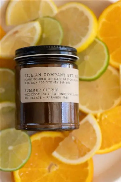 Lillian Co - Summer Citrus Candle, 9Oz
