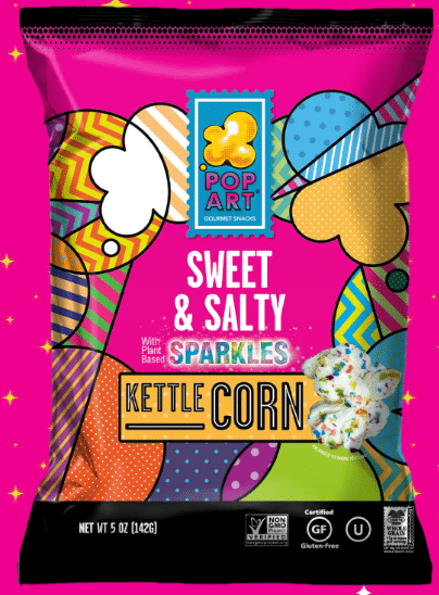 Pop Art Popcorn Sweet & Salty With Sparkles 142G