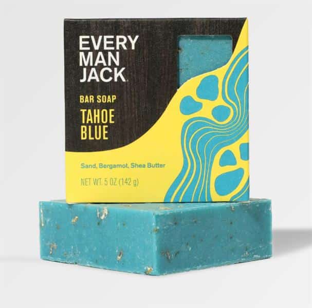 Every Man Jack Cold Plunge Bar Soap - Tahoe Blue, 142G