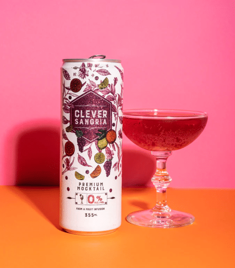 Clever Mocktails Non Alcoholic Sangria, 355Ml