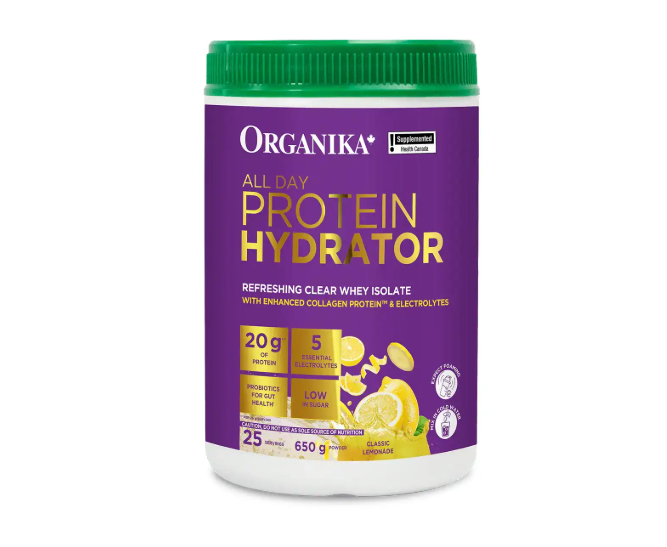 Organika All Day Protein Hydrator Classic Lemonade, 650G