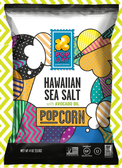 Pop Art Popcorn Hawaiian Sea Salt With Avocado 142G