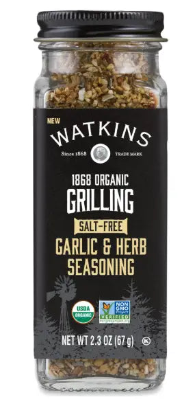 Watkins Organic Salt Free Garlic & Herb Seasoning, 67G