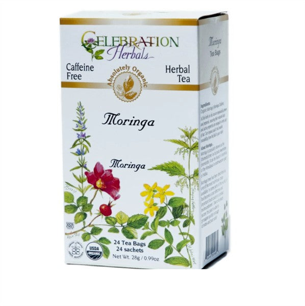 Celebration Herbals Organic Moringa Tea, 24Bgs