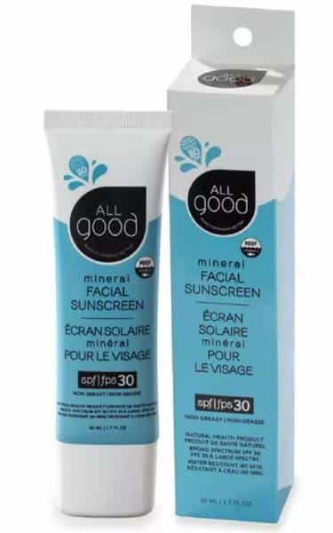 All Good Mineral Facial Sunscreen SPF30, 50Ml