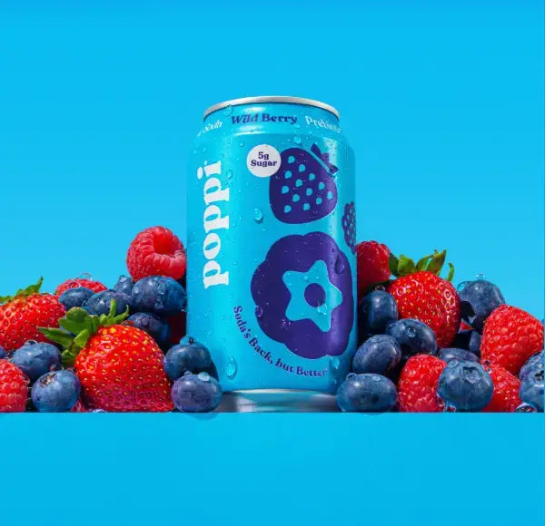 Poppi Wild Berry Soda, 355Ml