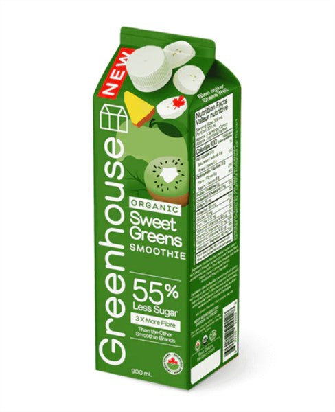 Greenhouse - Organic Sweet Greens Smoothie, 900Ml