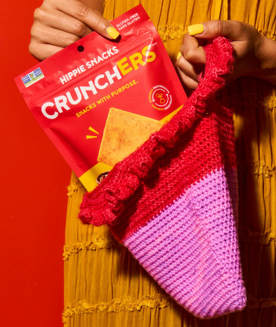 Hippie Snacks Crunchers - BBQ, 110G
