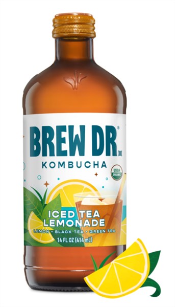 Brew Dr. Kombucha - Iced Tea Lemonade, 414Ml