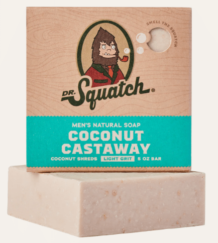 Dr Squatch Coconut Castaway Bar Soap, 141G