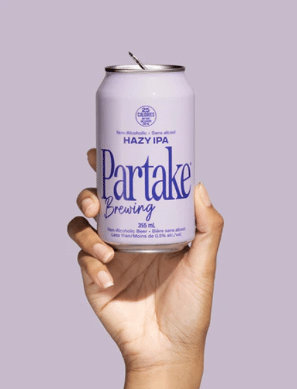 Partake Brewing - Hazy IPA Non-Alcoholic Beer, 4 X 355Ml