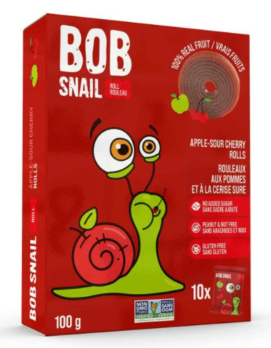 Bob Snail Apple-Sour Cherry Rolls, 100G