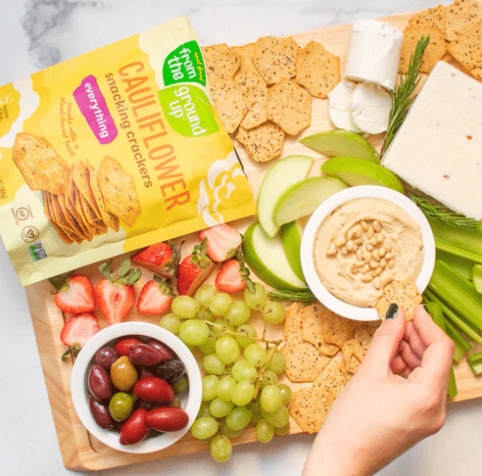 From The Ground Up Cauliflower Everything Snacking Crackers,100G