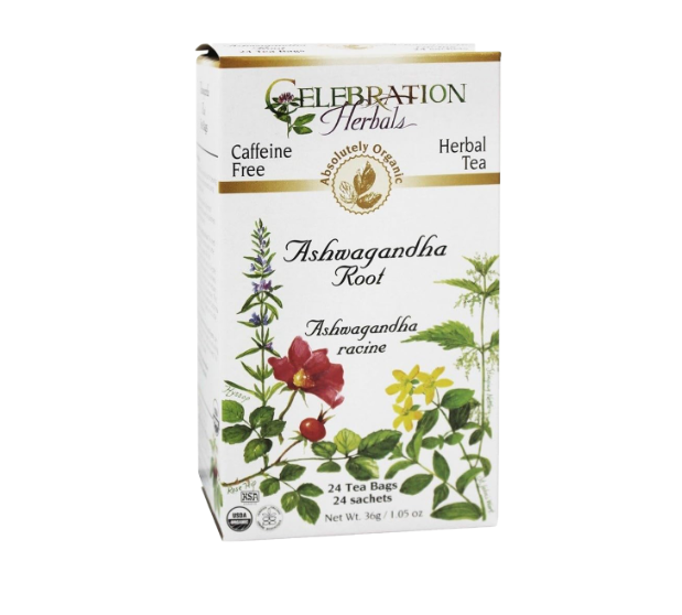 Celebration Herbals Organic Ashwagandha Root Tea, 24Bgs