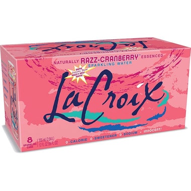 La Croix Razz-Cranberry Sparkling Water (8 Pack)